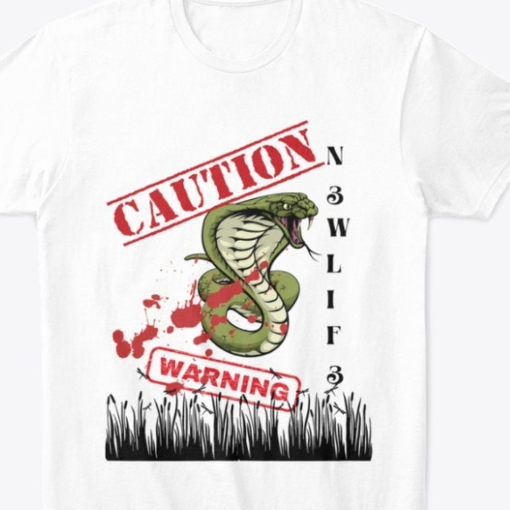 Caution Snakes in Grass Tee..
